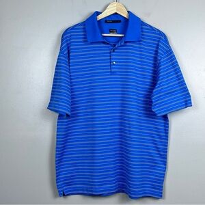 Nike Men's Tiger Woods Collection Striped Fit Dry Golf Polo Size L; Sports